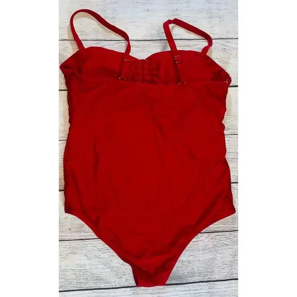 Women’s Plus Size Cut Out One Piece Swimsuit - Size X-Large - Picture 6 of 6